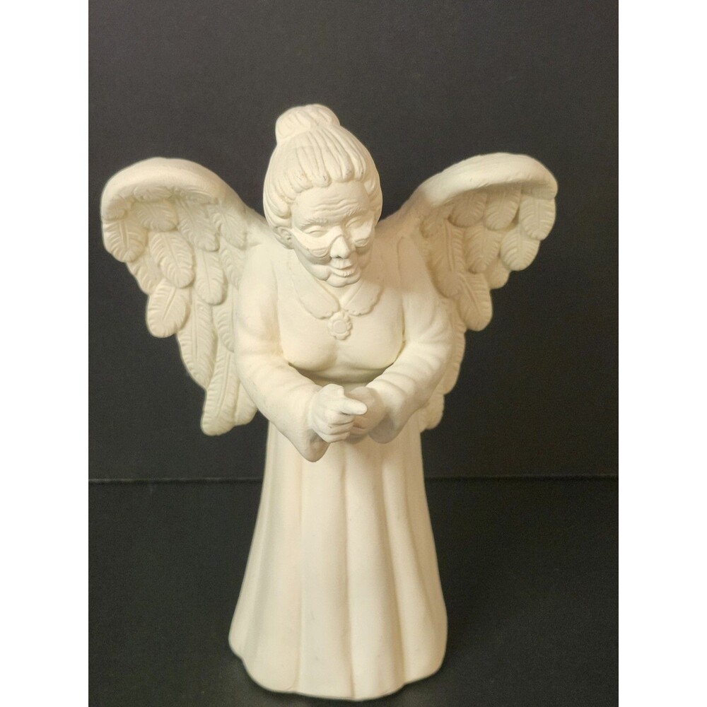 8.5" Scioto Bisque Grandma Angel Ready To Paint